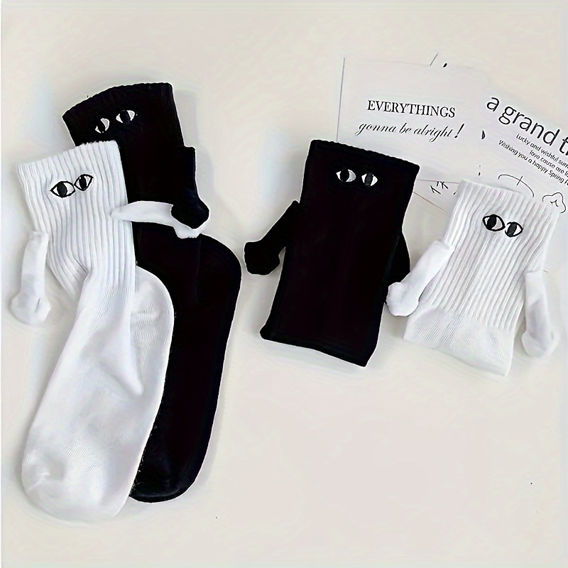 2 Pares Calcetines Creativos Estilo Simple Hombres Imanes - Temu Spain