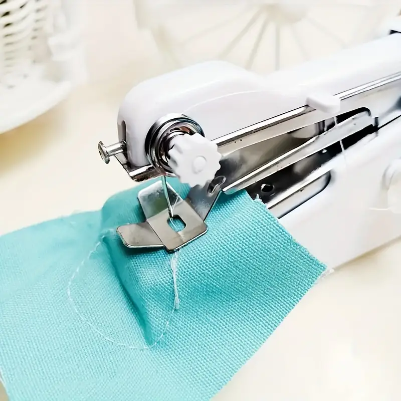 handheld sewing machine mini sewing machines cordless electric portable sewing machine quick handheld stitch tool for fabric cloth clothing diy battery not included 7