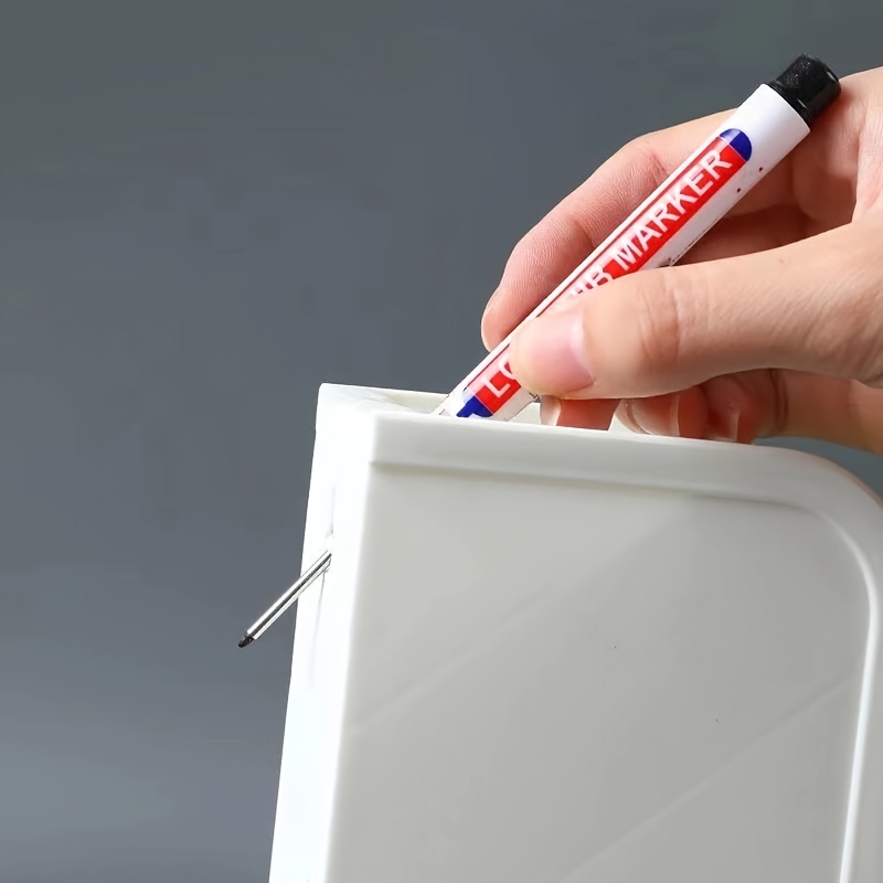 EJWQWQE Long Head Marker Pen Color Marking Woodworking Tile Bathroom  Installation Deep Hole Marker 20MM Oily Marker 5ml 