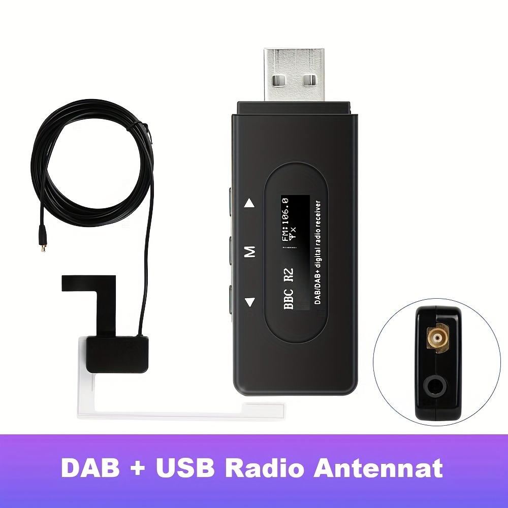 Audioproject A348 - Auto-Radio DAB DAB+ Digital Scheiben-Antenne