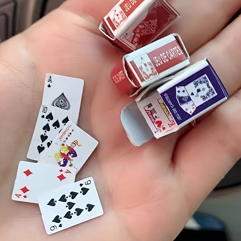 1 Paire Mini Poker Bout Doigts Jeu Puzzle Amusant Cartes À - Temu France