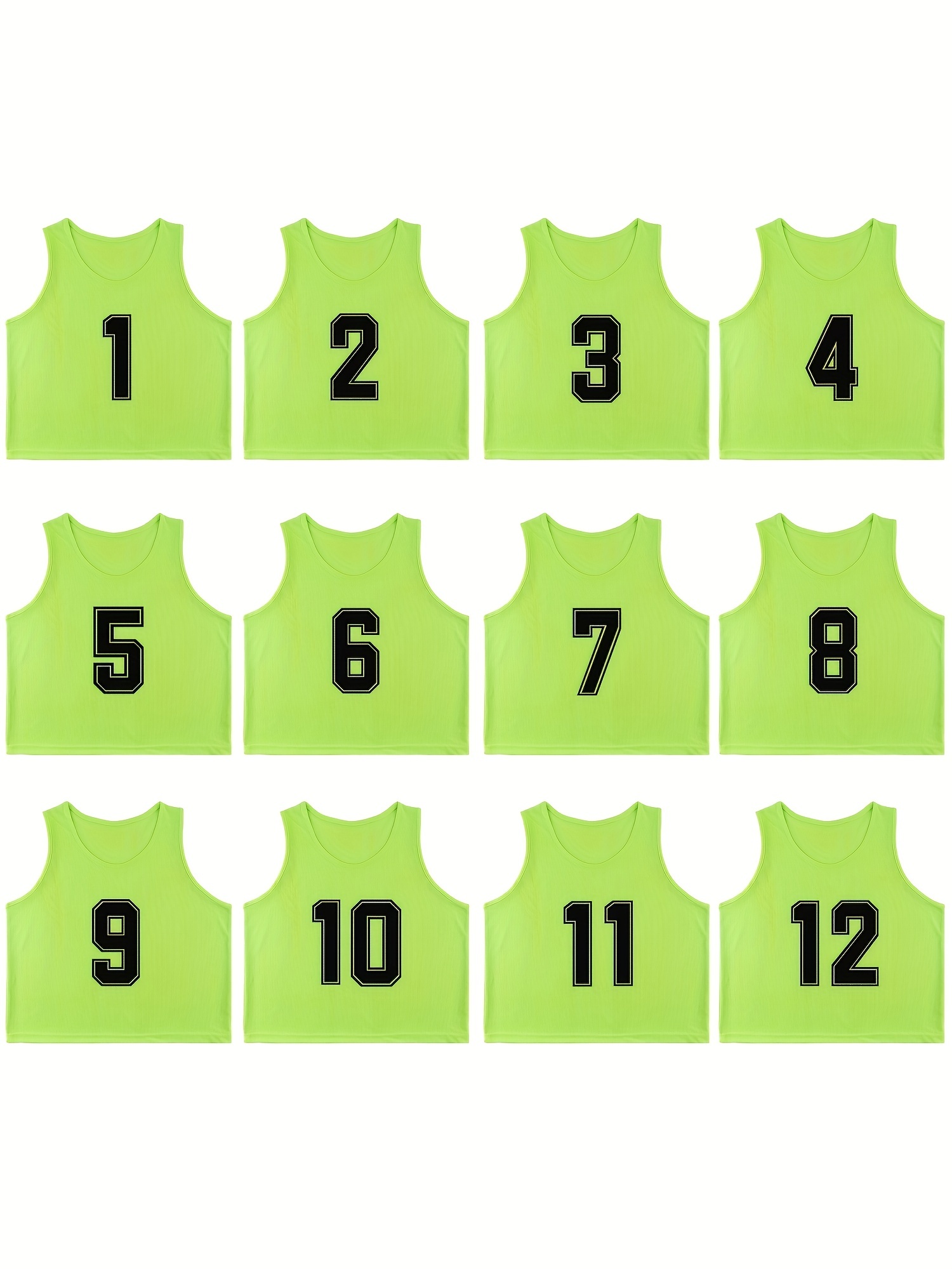 Senston Sports Pinnies 6/12 Pack Scrimmage Training Vests Jerseys Bibs  Adult Youth for Football Basketball Volleyball Hockey : : Sports 