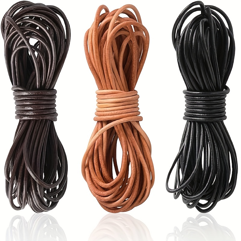 10M DIY Genuine Cow Hide Leather Wide Flat Cord Rope Strips Straps