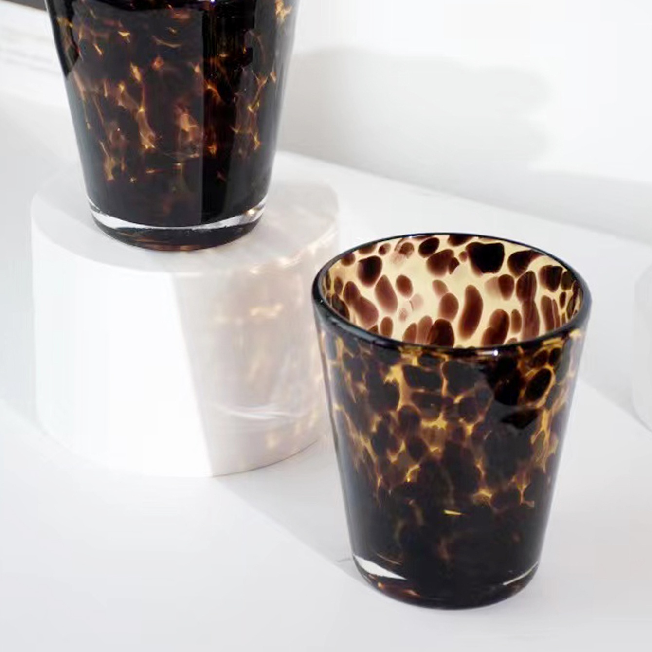 

1pc Leopard Print Cup 300ml Water Glass Water Cup, Coffee Cups, Drinking Cups, Summer Winter Drinkware, Home Kitchen Items Back To School Supplies