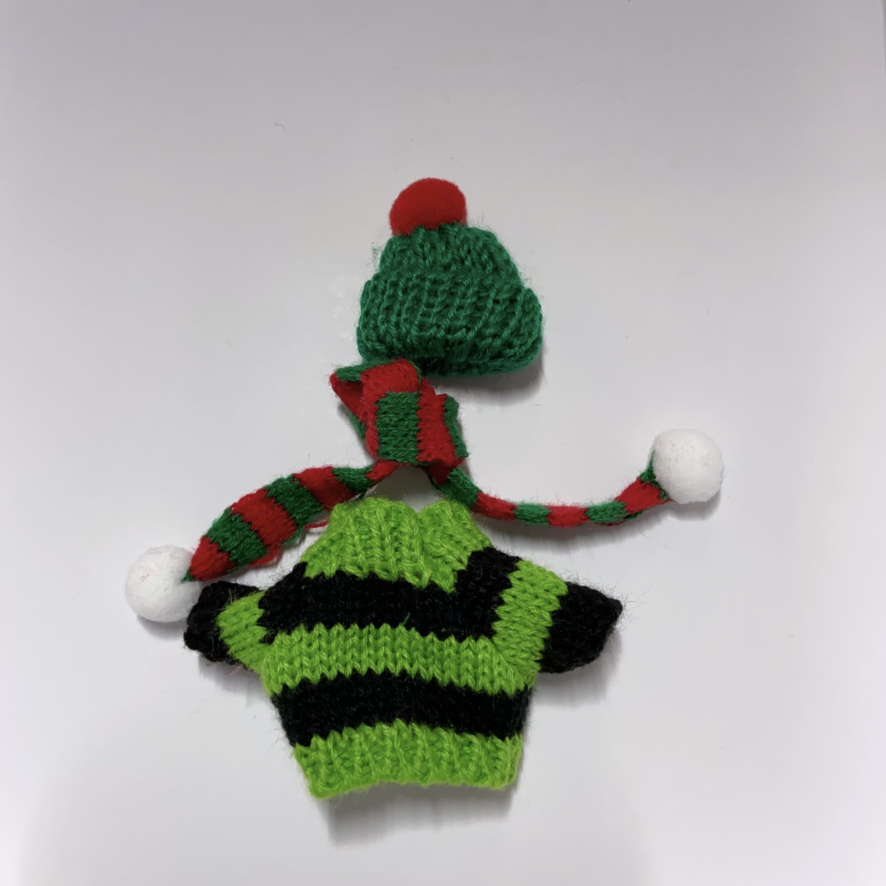 Poupée au crochet Santa Grinch Grinch On The Shelf Peluche Grinch