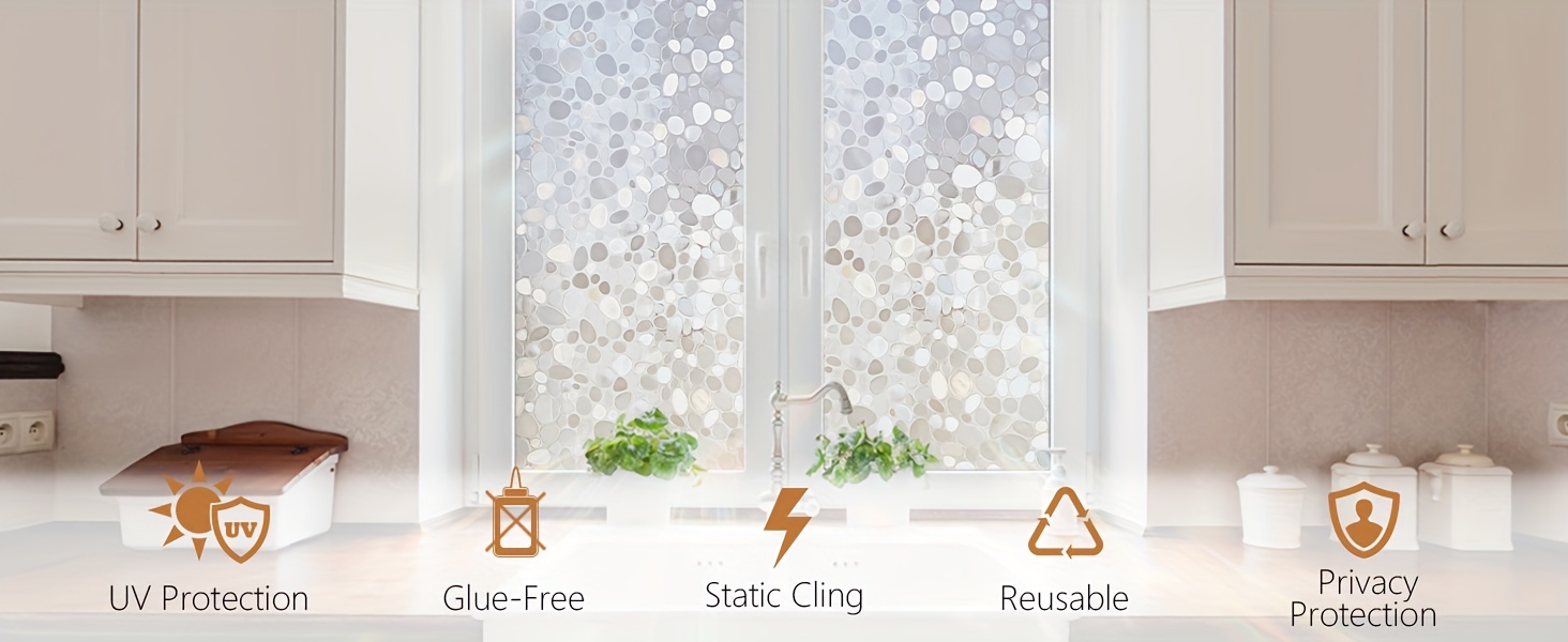 Kaufe Blatt-Fenster-Sichtschutzfolie, dekorative Fensteraufkleber,  statische 3D-Fensteraufkleber, nicht klebende Schiebetür-Glasfolien, UV-blockierend