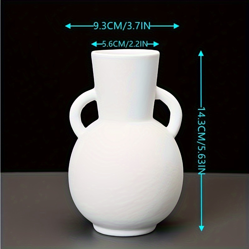 Small Ceramic Flower Vases Set of 4, Bud Vase, Decorative  Modern Floral Vase : Home & Kitchen