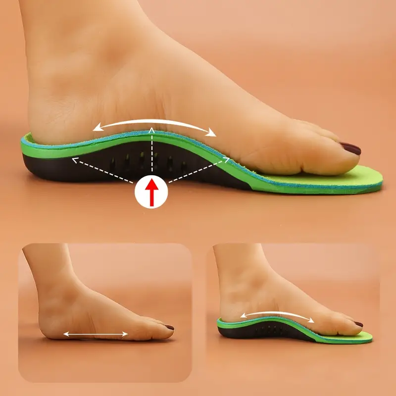 Flat Feet Correction Insoles Inner Eight character Foot Flip - Temu Canada