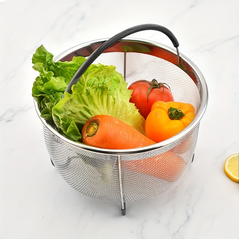 Vegetable Folding Steamer Basket Work with Instant Pot Pressure Cooker 5/6/8  QT