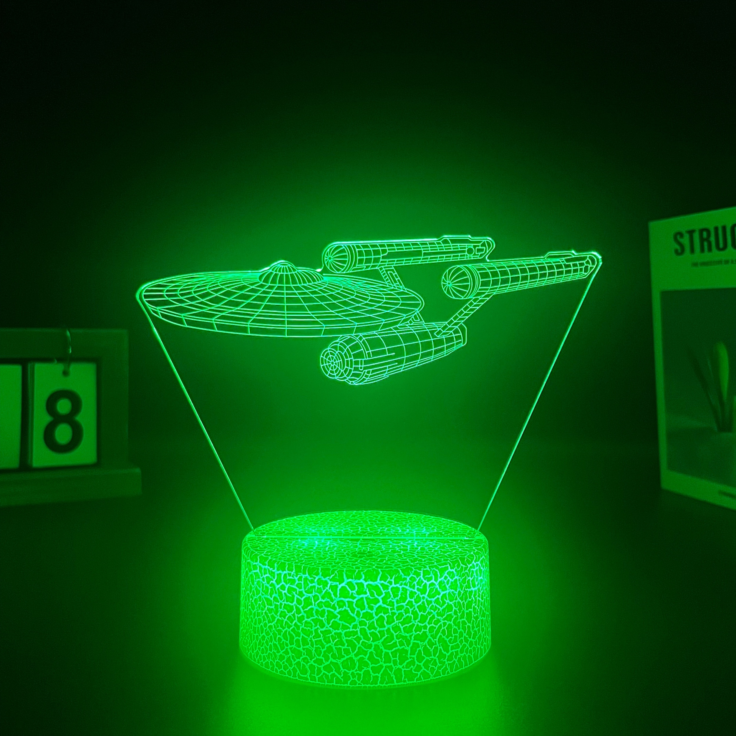 Lámpara 3D de Star Wars - 3 patrones de luz nocturna con control remoto de  temporizador y lámpara decorativa de 16 colores cambiantes, juguetes de