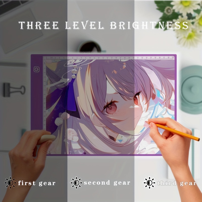 A3 Purple Border Scale Dotless Anime Drawing Drawing Diy Sketching And  Copying Drawing Board Copying Board Stationery And Educational Supplies -  Temu