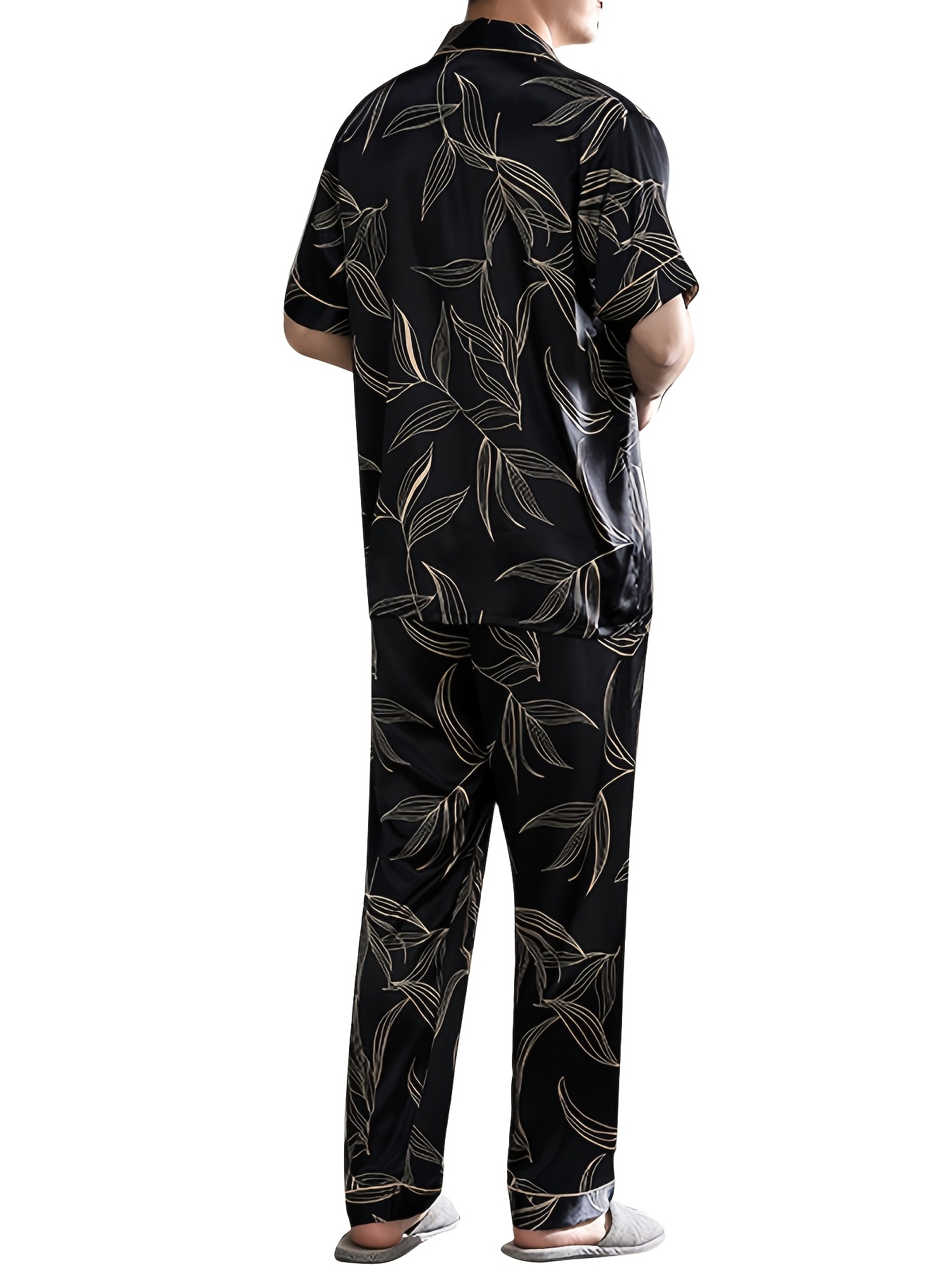 Men's Trendy Home Pajamas Sets Casual Comfy Tees Chest - Temu