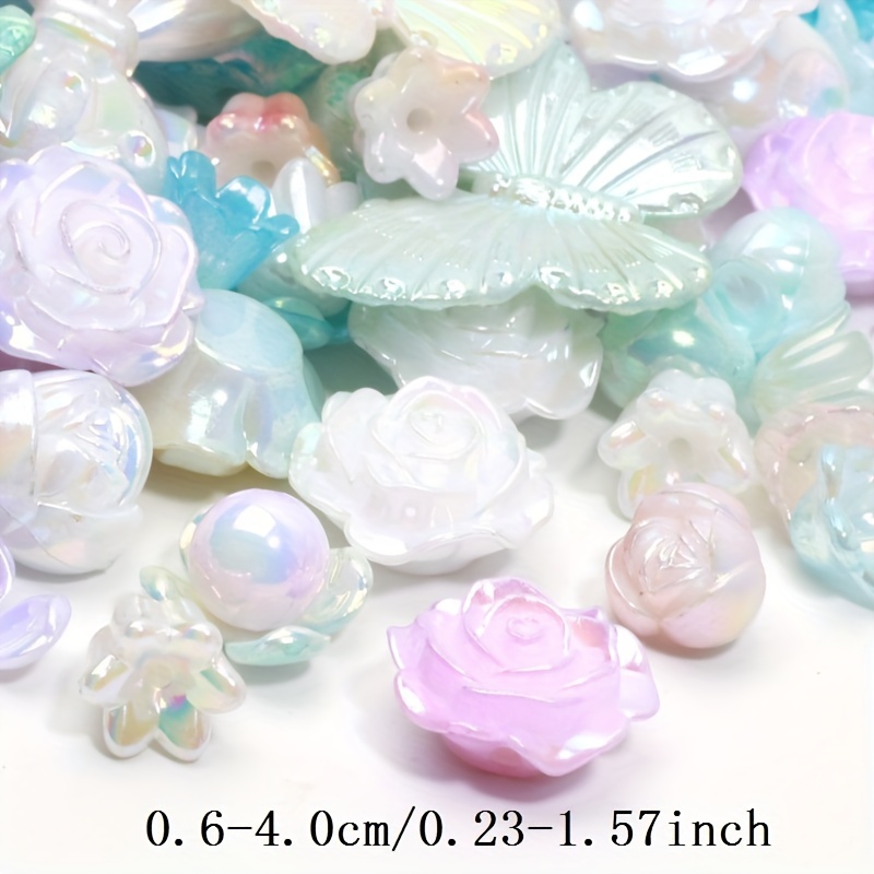 Colorful Butterfly Flower Fish Tail Spacer Beads Shiny
