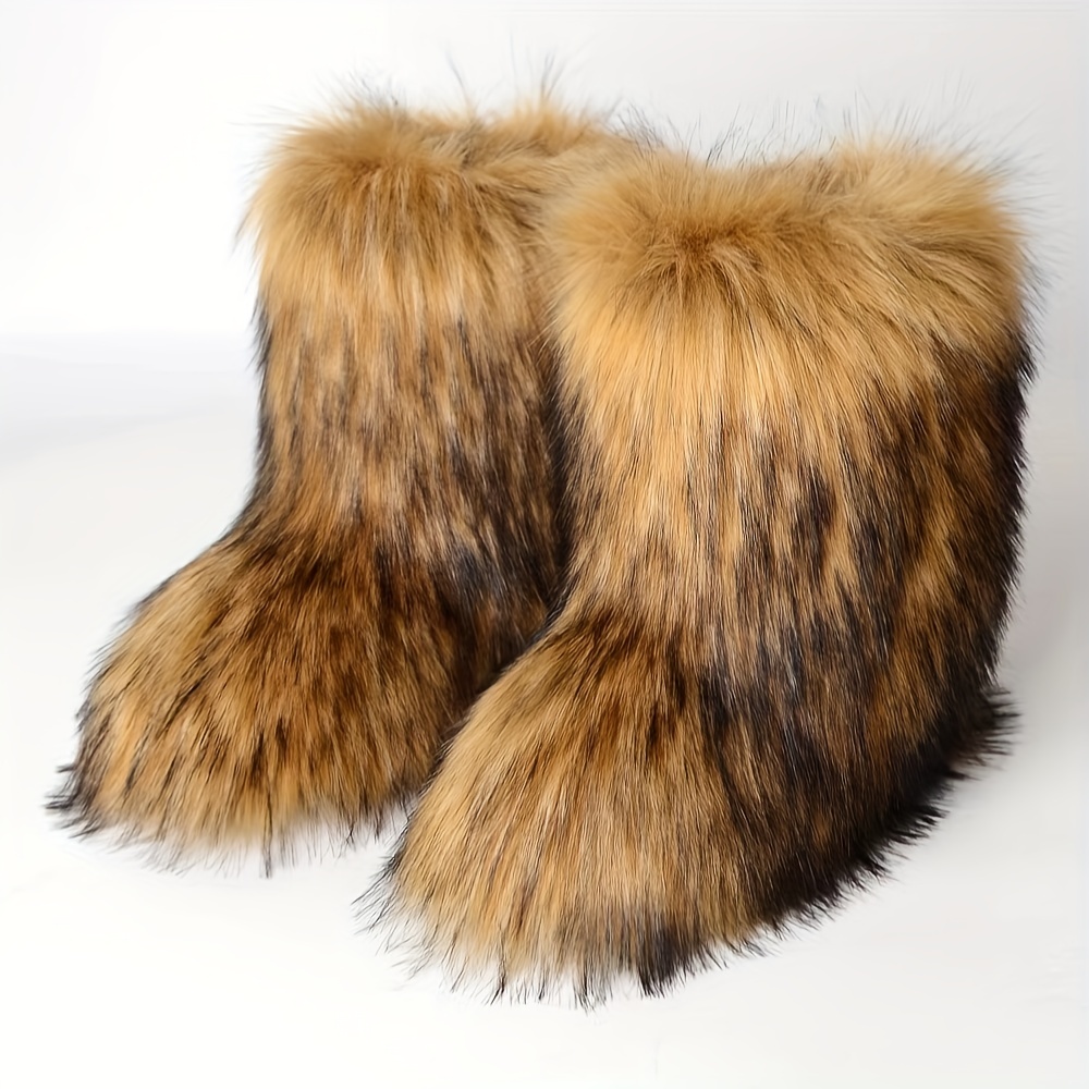 Fluffy boots on sale