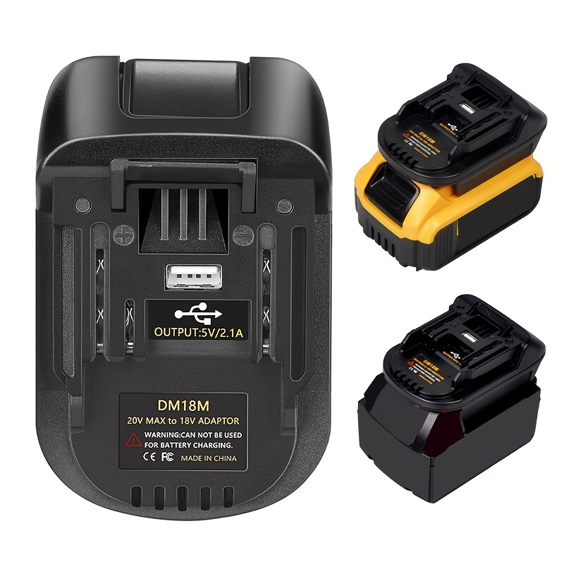 1x Dewalt 20V MAX Li-Ion Battery To Black & Decker 20V MAX Adapter-Adapter  Only