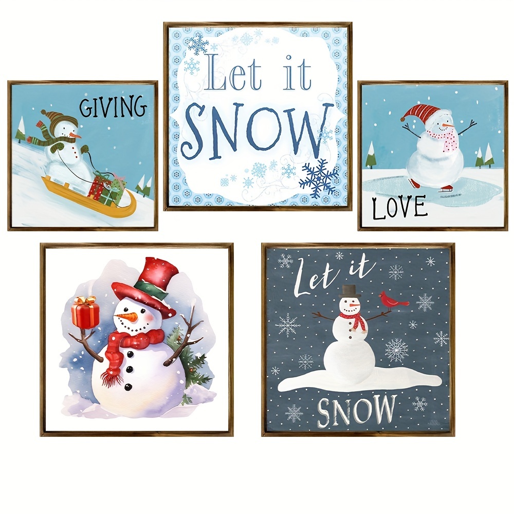 Merry & Bright Snowman Wood Wall Decor – Something Beautiful Cafe