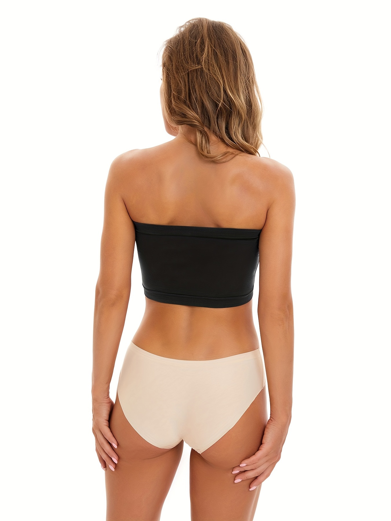 Seamless Bandeau Bras Comfy Soft Strapless Stretch Everyday - Temu