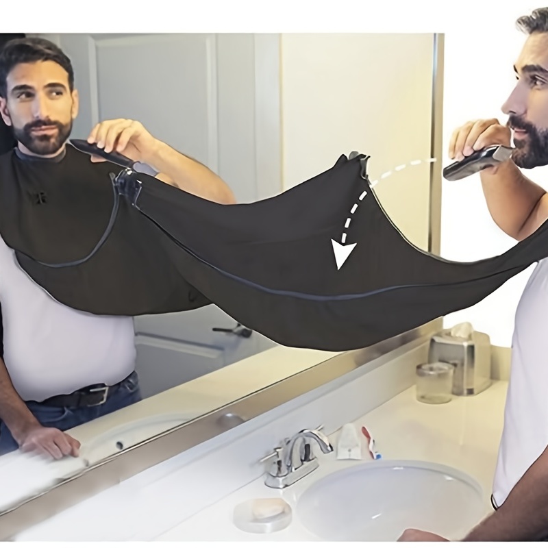 Delantal De Capa De Afeitado Para Cortar Barba Para Hombre 1 - Temu