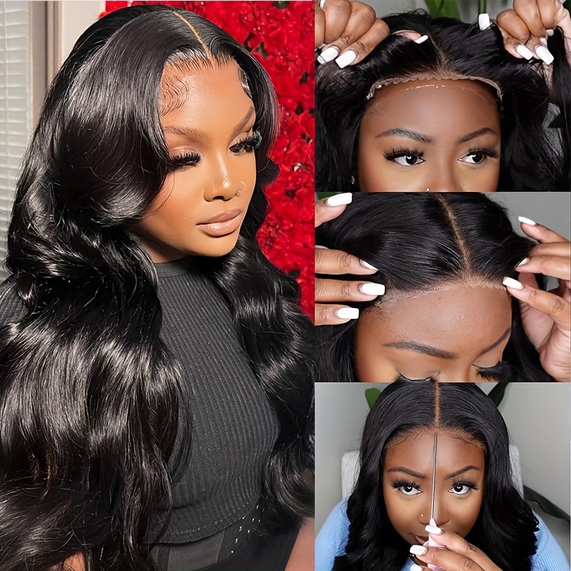 180% Density Body Wave Lace Front Wigs Human Hair Pre cut - Temu