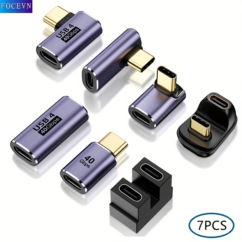 Comprar Adaptador USB-A para teléfono móvil, adaptador USB C a USB A,  conector tipo C de ángulo recto