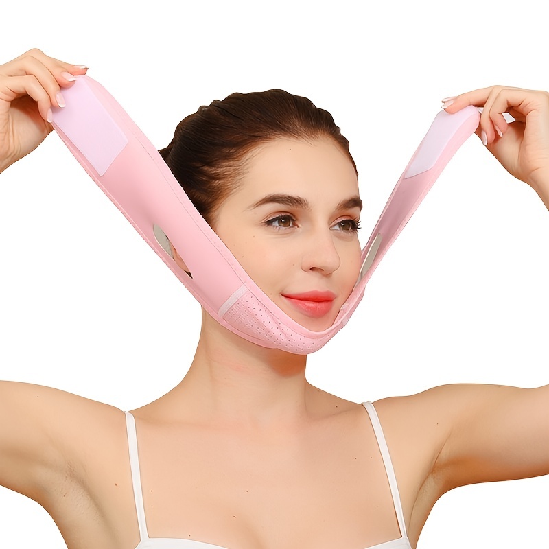 Dropship Reusable V Line Mask(thin But Tight) ; Fit Up To 60kg- Facial  Slimming Chin Strap-Chin Up Mask Face Lifting Belt For Workout Sports to  Sell Online at a Lower Price