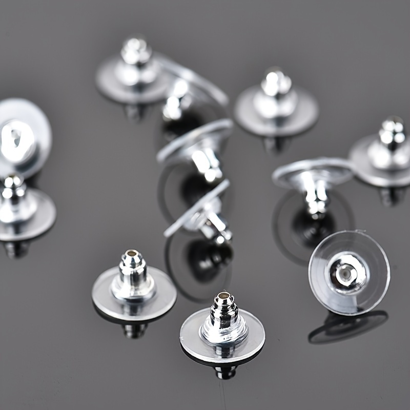 Silicone Earring Backs For Studs Half Round Hypoallergenic - Temu