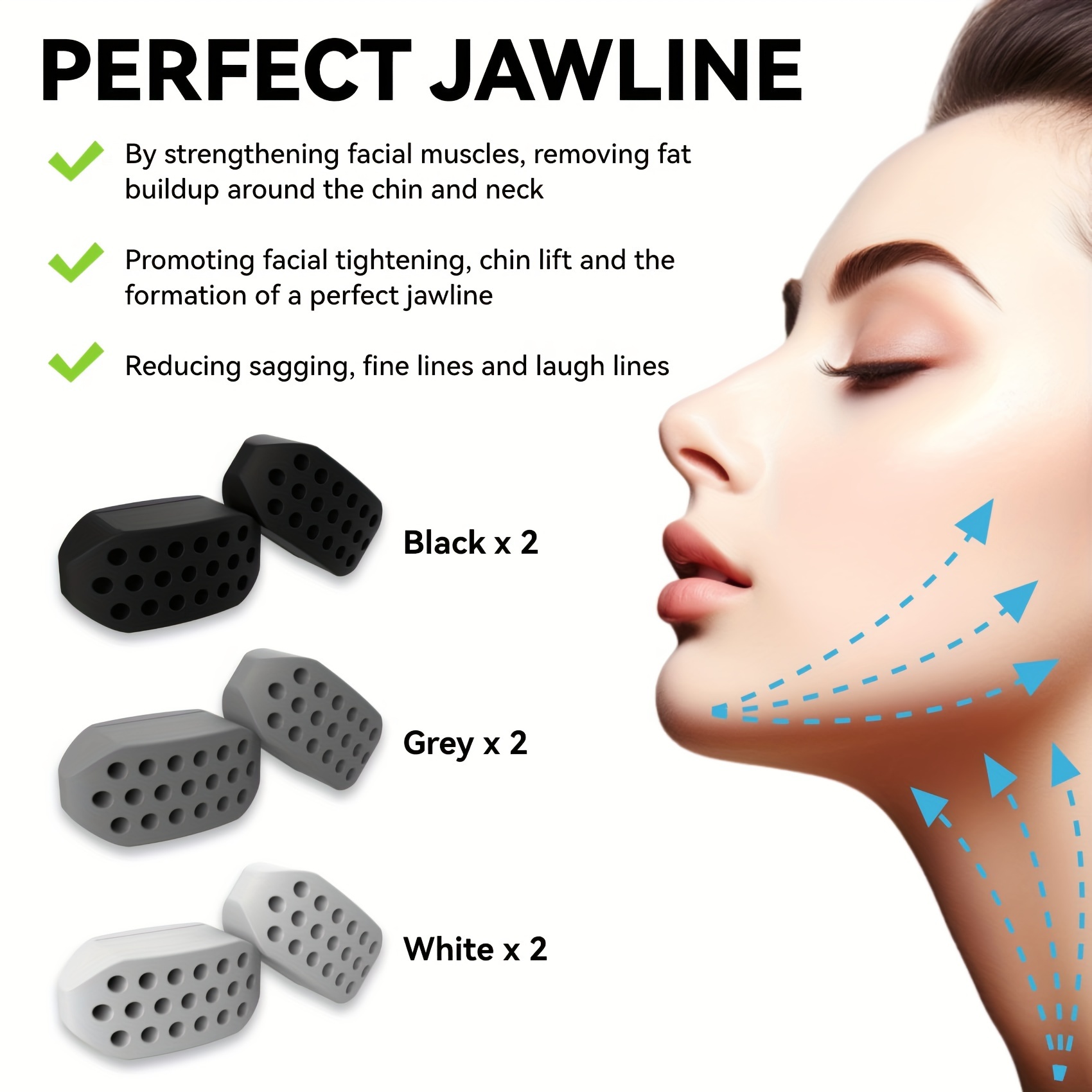 Jaw Line Chewing Balls Jaw Line Trainer Facial Muscle - Temu