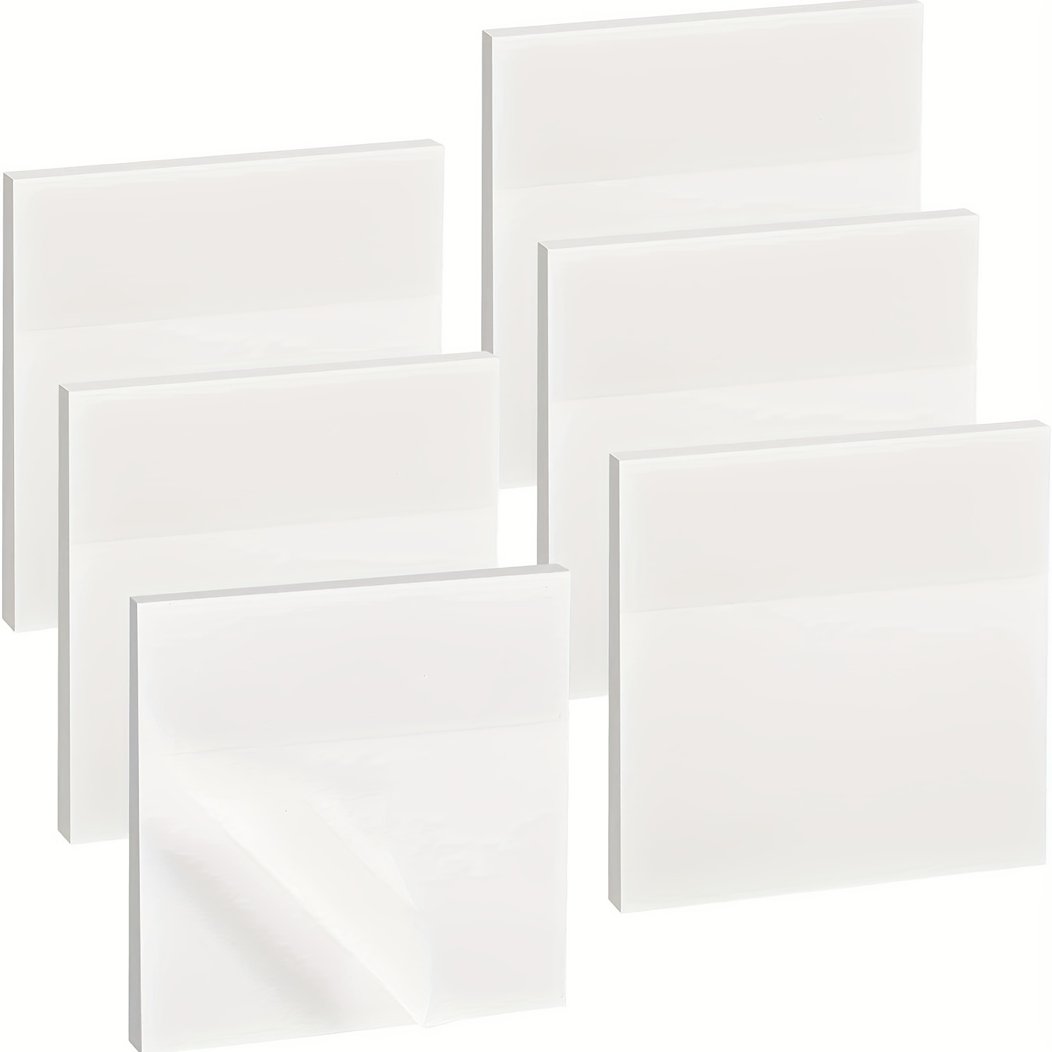 Transparent Sticky Note Pads, 75mm Square, Pack of 10 : Office  Products