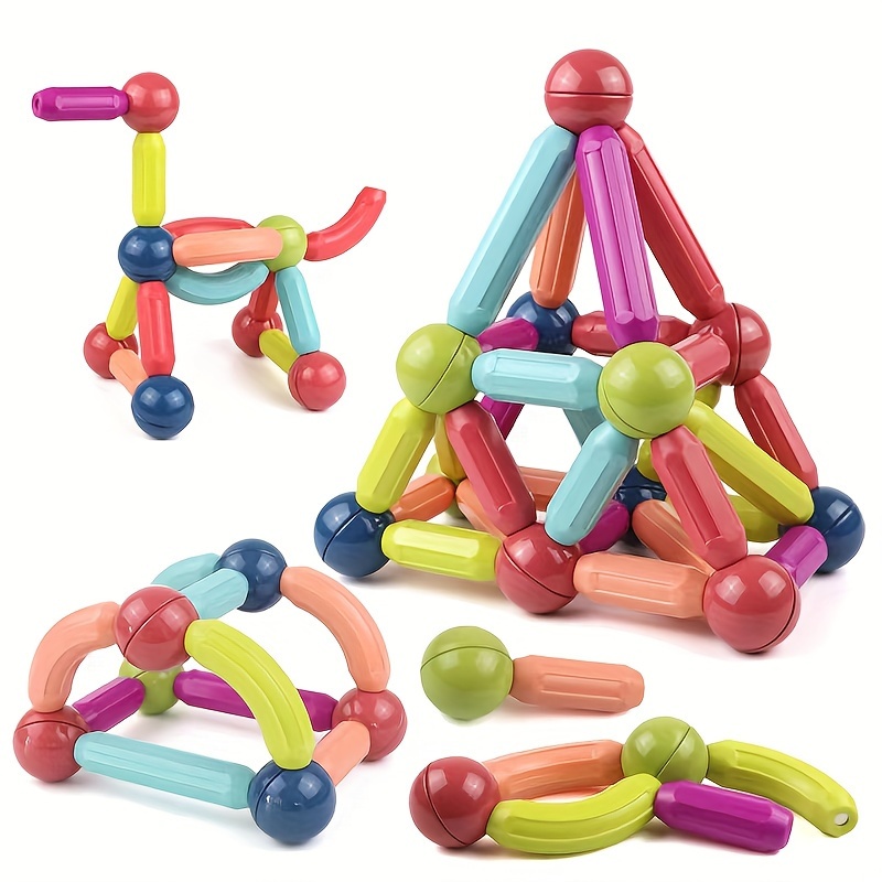 23MM 3D bricolage bâtons de construction magnétiques jouets aimant jouets  éducatifs empilables ensemble de jouets pour enfants et adultes jouet de  construction non toxique Puzzle avec boîte de rangement – les meilleurs