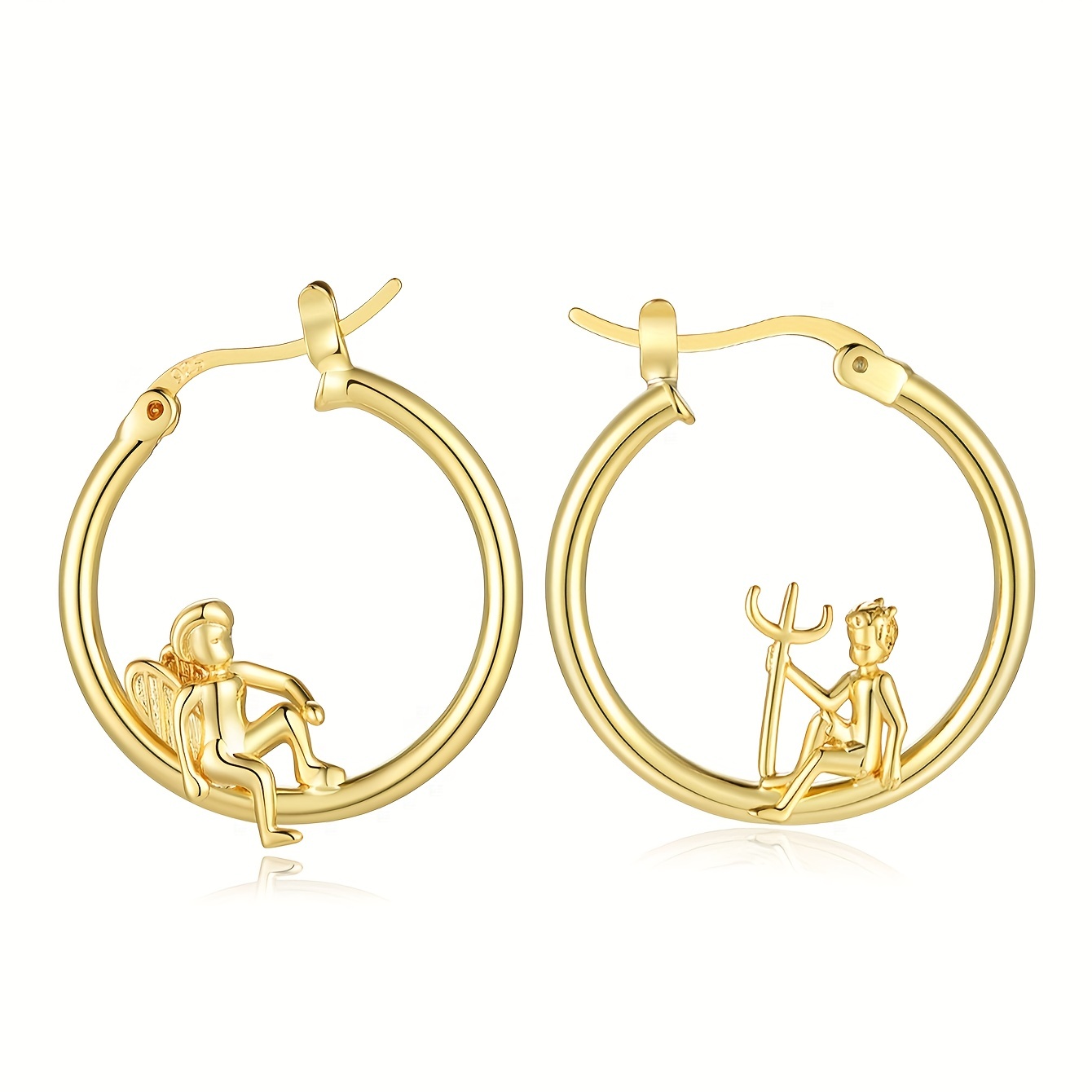 Coppery Golden Silvery Rose Golden Semi circle Earring Hooks - Temu
