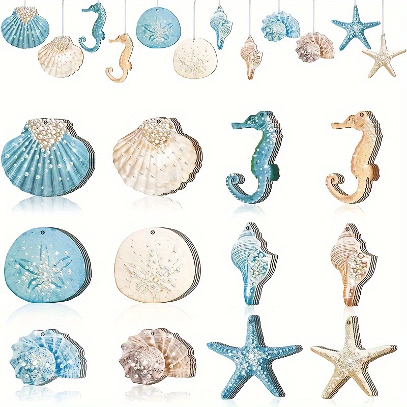 Ocean Life Theme Birthday Party Decoration Shell Seahorse - Temu