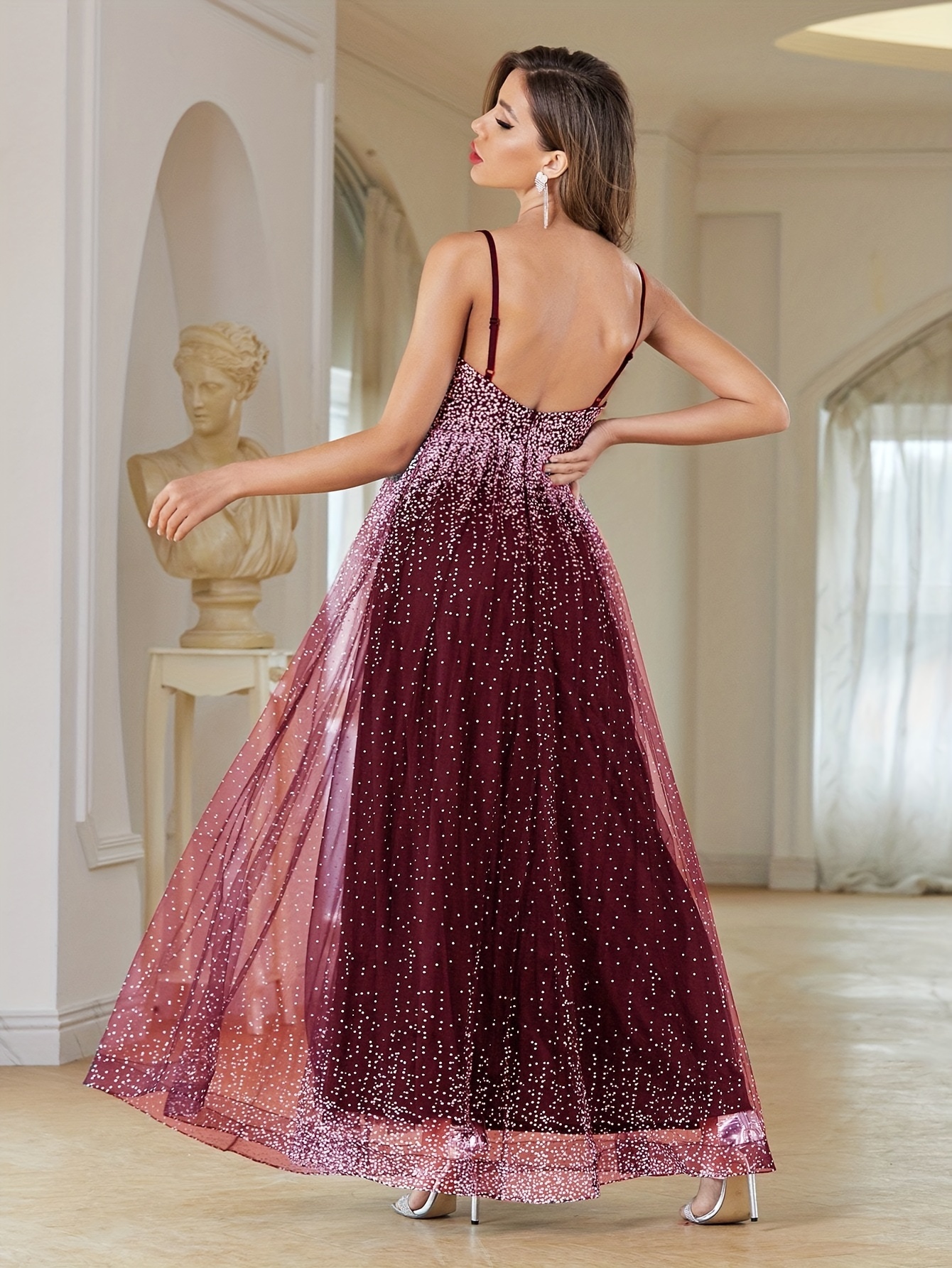 Burgundy ombre hotsell bridesmaid dresses