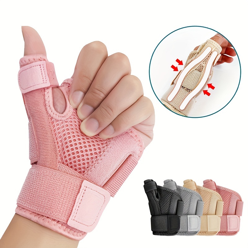

1pc Finger Wrist Guard, Thumb Splint Brace Sprains Tendonitis Osteoarthritis Adjustable Arthritis Strap Support For Hands Finger Wrist Women Men