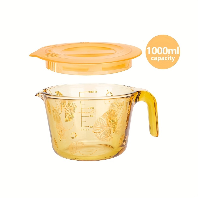 Brown Measuring Cup With Lid Eagle Beak Guide And Thickened - Temu
