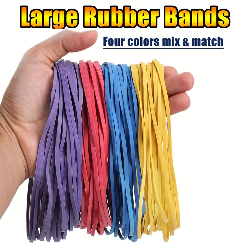 Large Rubber Band Various Colors Large Rubber Band Large - Temu