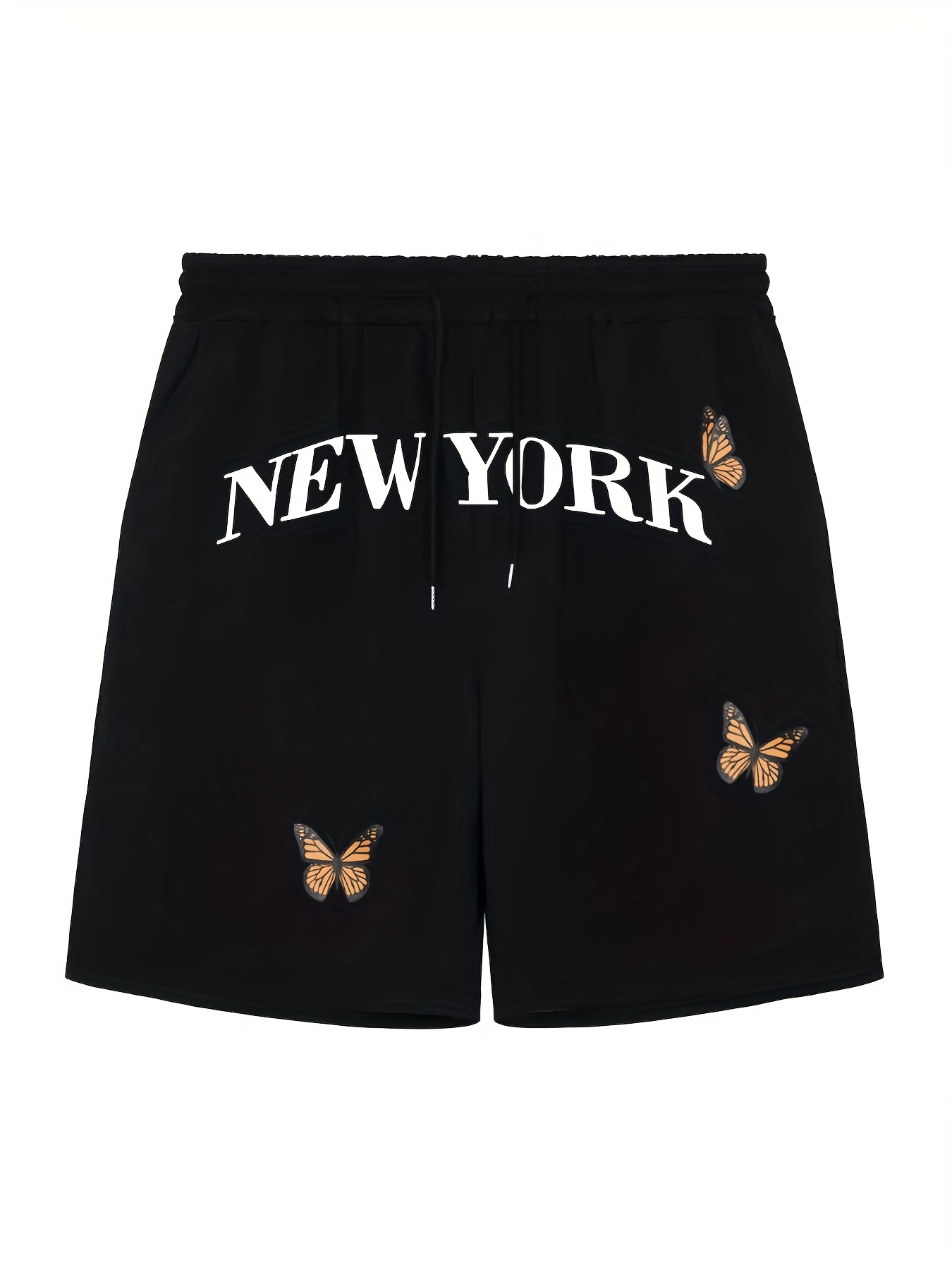 New York Butterfly Comfy Shorts Shorts de Verão - Temu Portugal