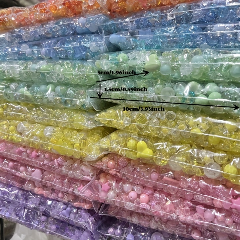 150pcs Acrylic Assorted Beads for Jewelry Making Assorted Cute Beads for Bracelets Making, Flower Butterfly Beads Bulk Necklaces DIY Mobile Phone