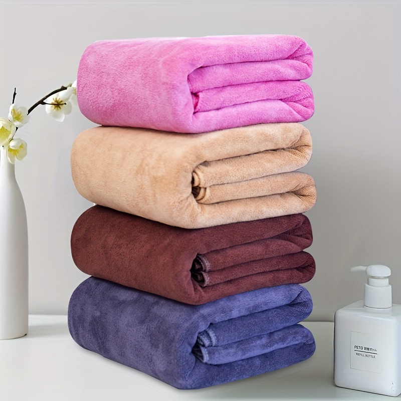 Set di Asciugamani, Asciugamani da Bagno Microfibra, Super Soft e