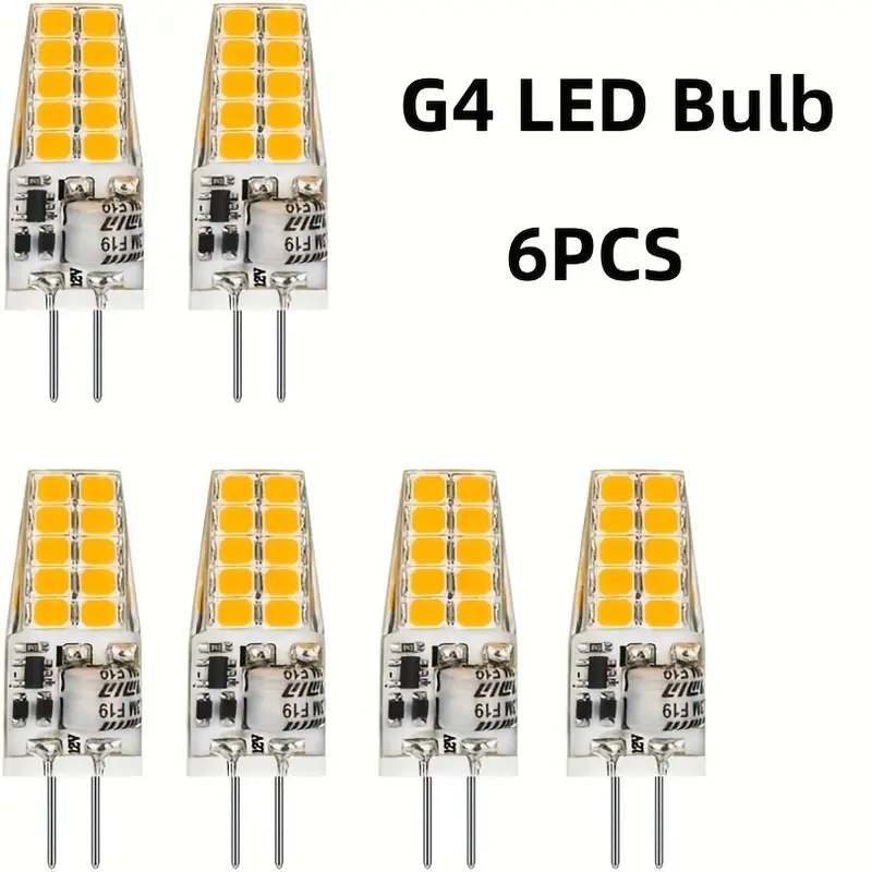 G4 Led Bulb 12v Jc Double Pin Base 20w T3 G4 Halogen - Temu