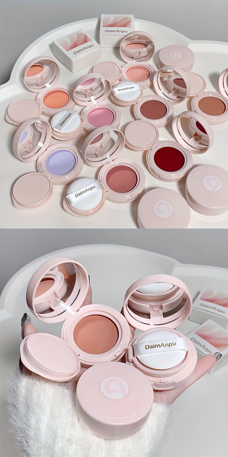 8 Color Blush Palette Improve Complexion Peach Color Daily - Temu