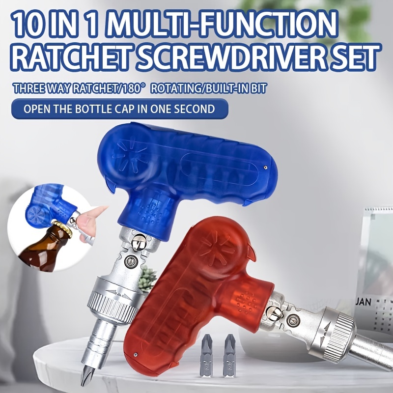 Multifunctional Bottle Opener With Screwdriver Cap Opener And Anti