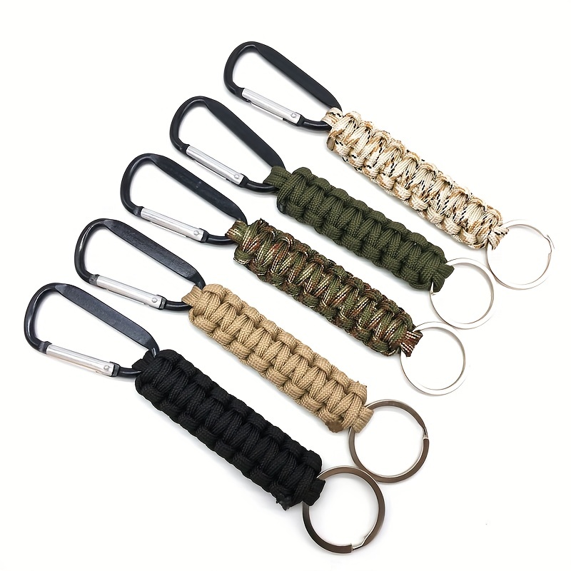 Mini mousqueton porte-clés, mousqueton, clip à ressort, porte-clés,  fermoir, sac à dos, bouteille, paracorde