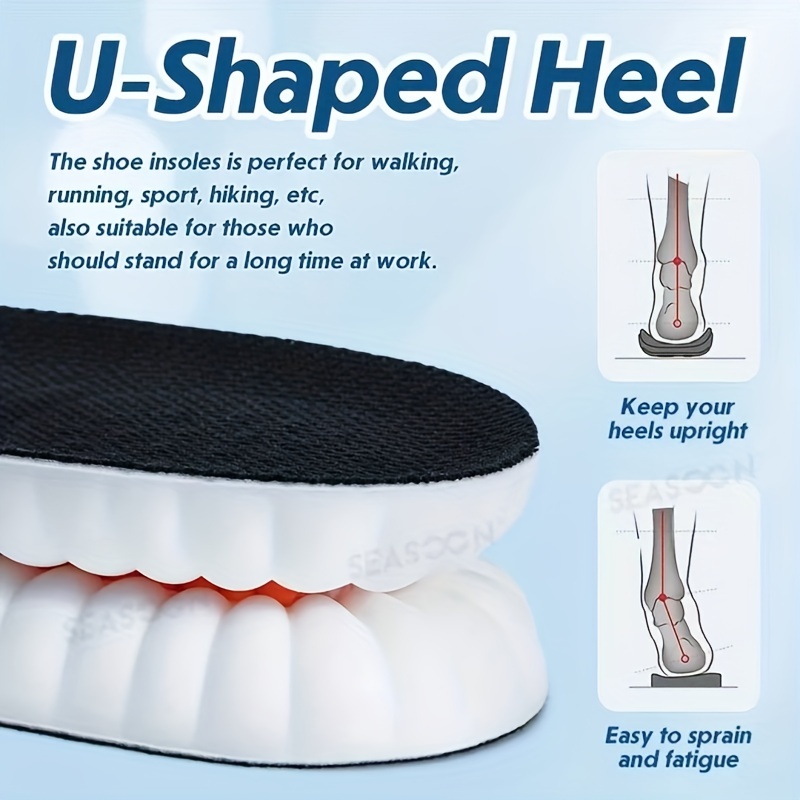 Sports Shock Absorption Insole Memory Foam Arch Support Orthopedic Shoes Pad