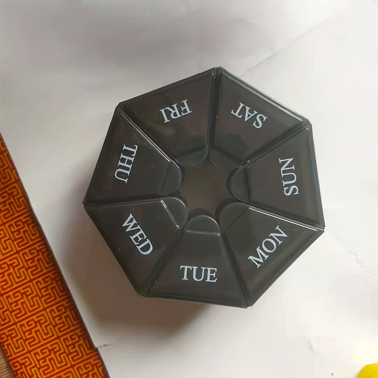 7 Days Portable Pill Organizer Storage Box for Travel