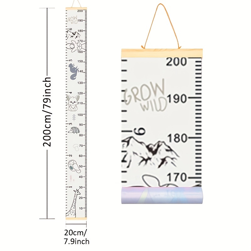 1PC Kids Wall Hanging Ruler Height Chart Height Measuring Ruler for School  Home