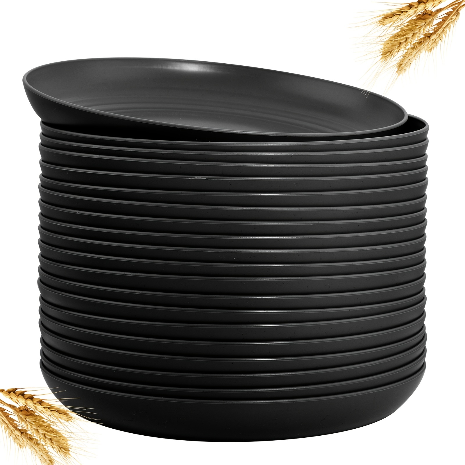 Wheat Straw Plates deep Dinner Plates unbreakable Dinner - Temu