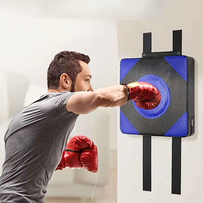 Blue Pu Leather Wall Punching Pad Boxing Punch Target - Temu
