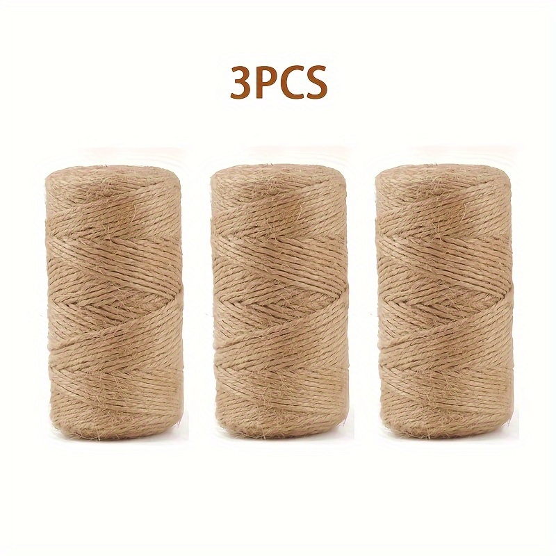 1pc/3pcs 1968.5 Inch Hemp Rope Hand-woven Diy Thin Rope Jute Retro  Decorations Bundle Rope Simple Home Accessories Clothing