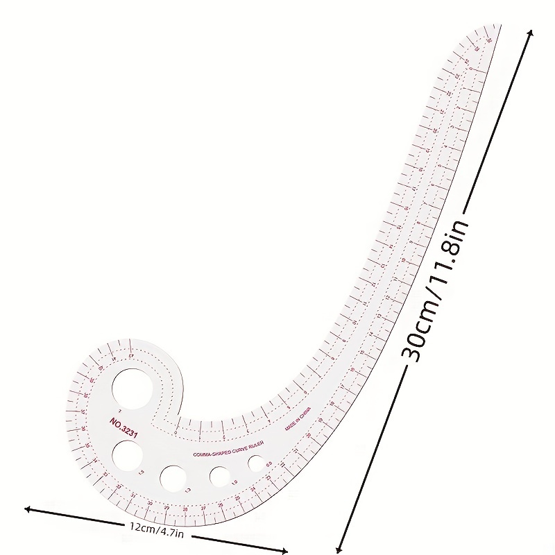 Plastic Sewing Ruler Cutting Splicing Mold Seam Patchwork Measurement Tailoring
