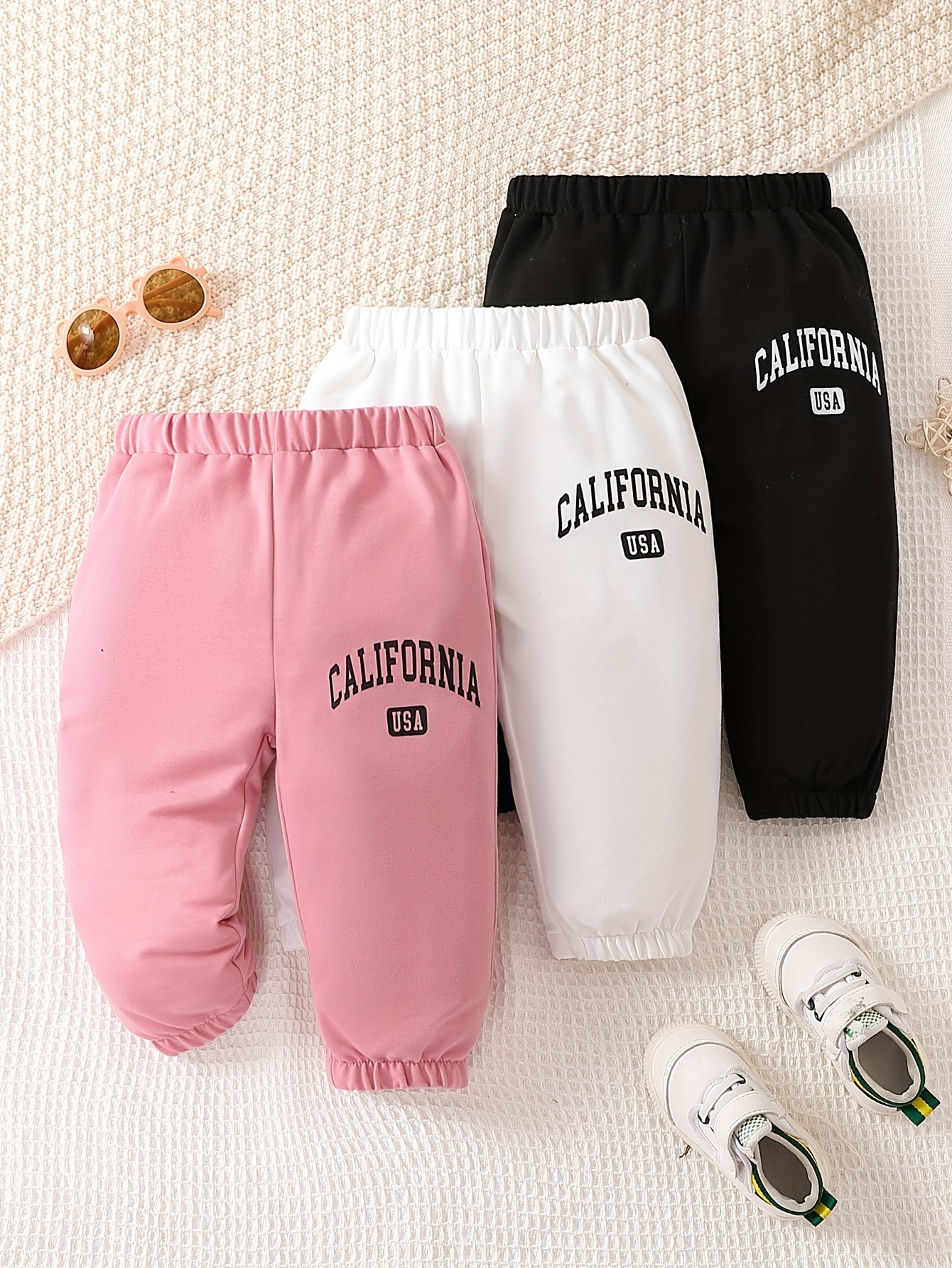 Baby Girl's Multi color Trousers Set Kids Casual Pants - Temu Canada